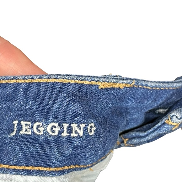 American Eagle Women’s Super Stretch Mid Rise Jegging Denim Jean 10 Long Y2K - Picture 5 of 11